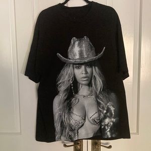 NWOT Beyoncé Renaissance World Tour Cowboy Hat… FACE Oversized TShirt
